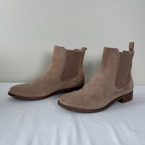 Thursday Boot Co Duchess Everyday Chelsea Boots Taupe Suede Womens 9 Handmade